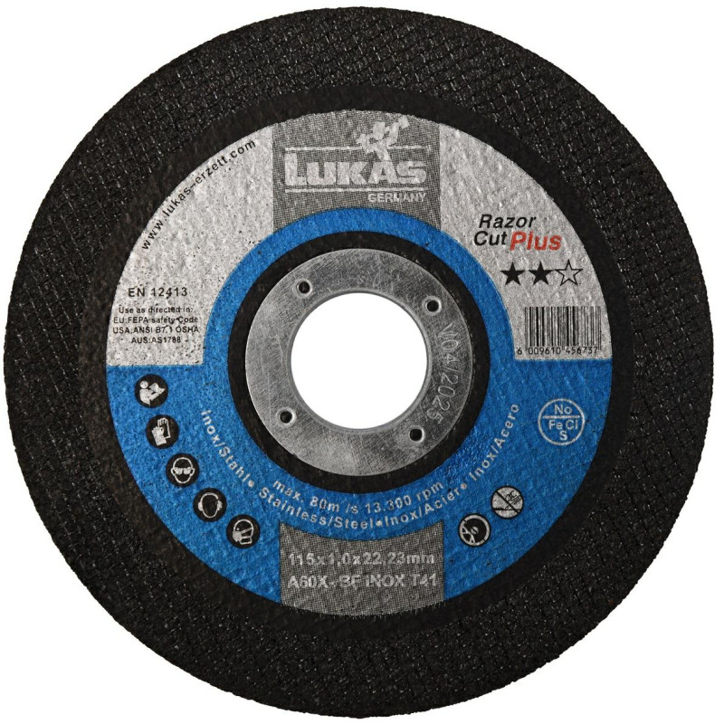 T41 125x1,0x22,23 Razor Cut Plus,A60X-BF Inox, Cutting discs